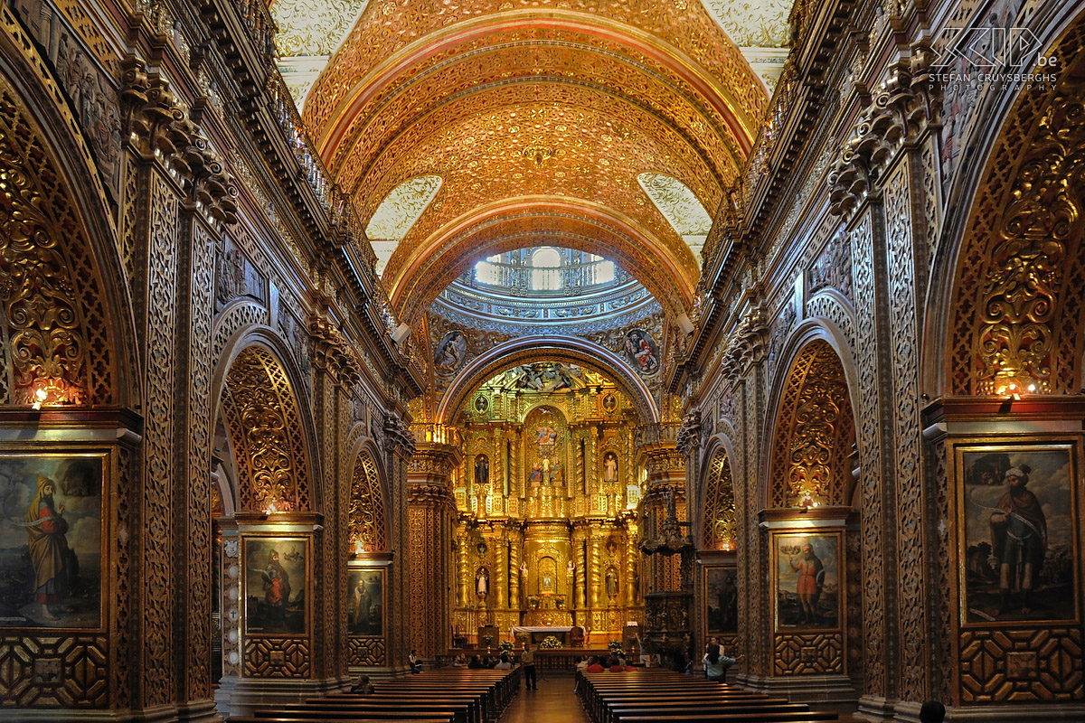 Quito - Compaña de Jesus De Compaña de Jesus kerk is een van de meesterwerken uit de barok-periode in Zuid Amerika. Stefan Cruysberghs